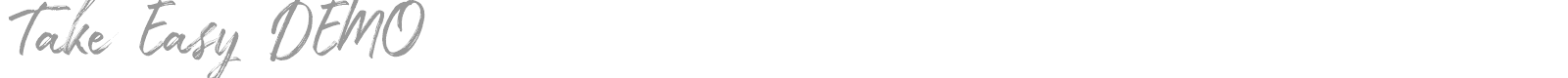 Take Easy font preview